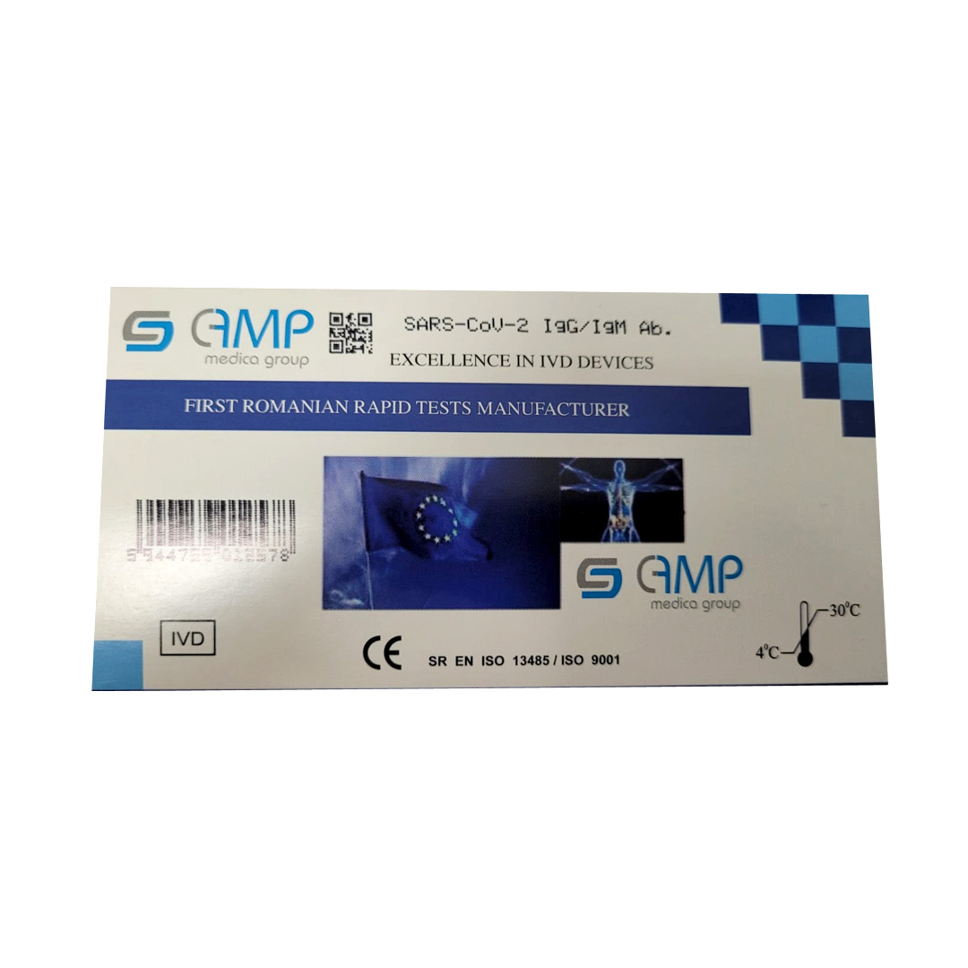 Test rapid anticorpi Covid 19 IGG-IGM, 1 bucata, Camp Medica