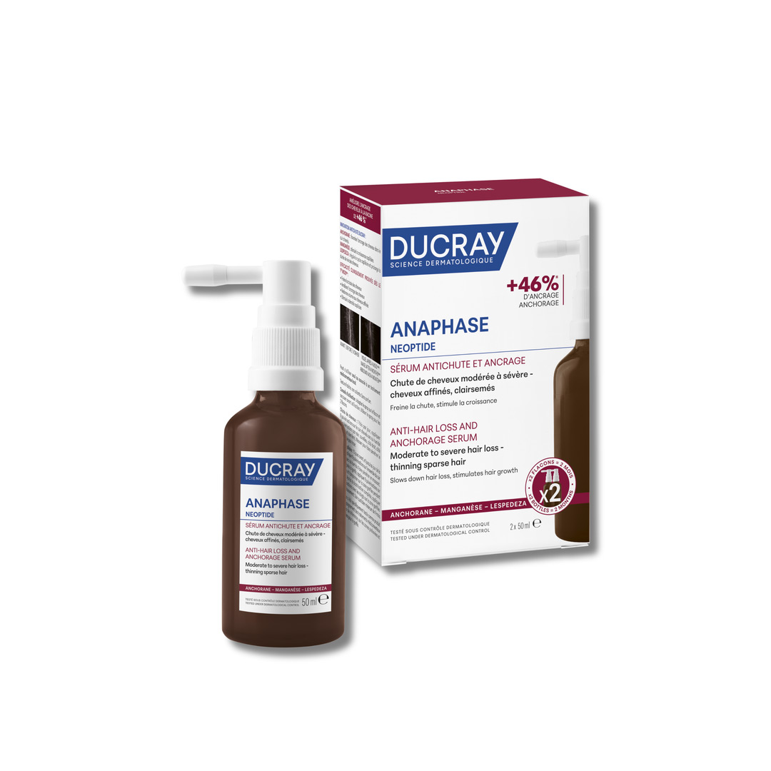 Ser anti-caderea parului si fortifierea radacinilor Anaphase Neoptide, 2 x 50 ml, Ducray