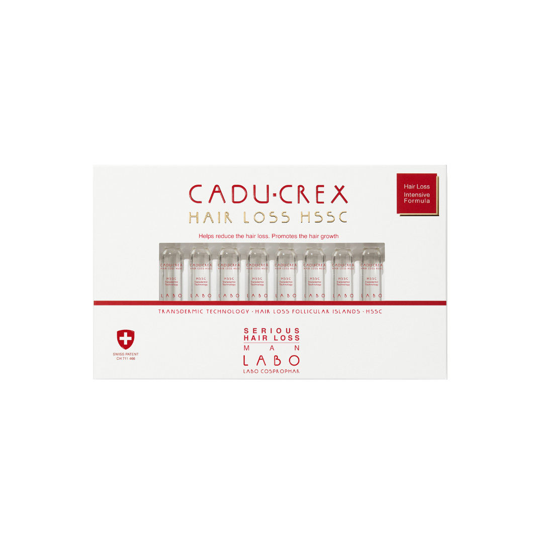 Tratament pentru caderea severa a parului la barbati Cadu-Crex, 40 fiole, Labo