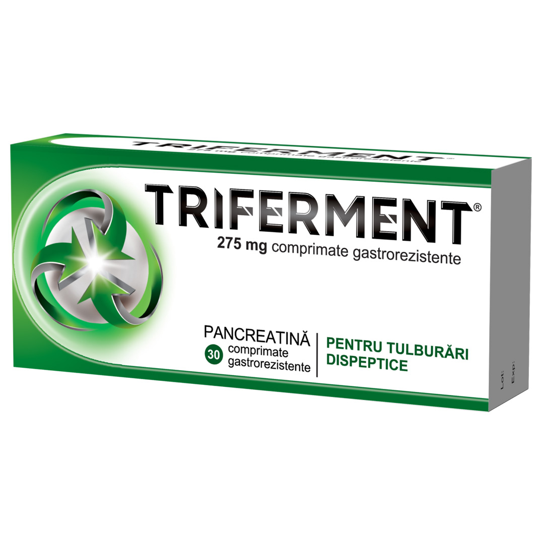 Triferment, 30 comprimate gastrorezistente, Biofarm