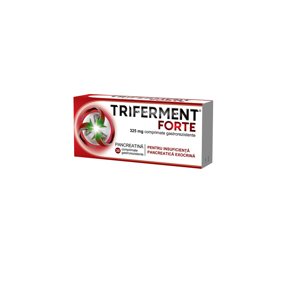 Triferment Forte, 325 mg, 30 comprimate gastrorezistente, Biofarm