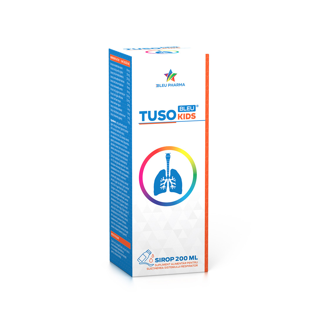 Tuso Bleu Kids Sirop, 200 ml, Bleu Pharma