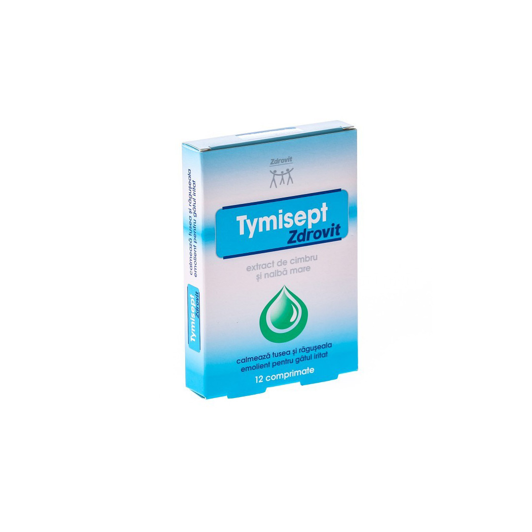 Tymisept, 12 comprimate, Zdrovit