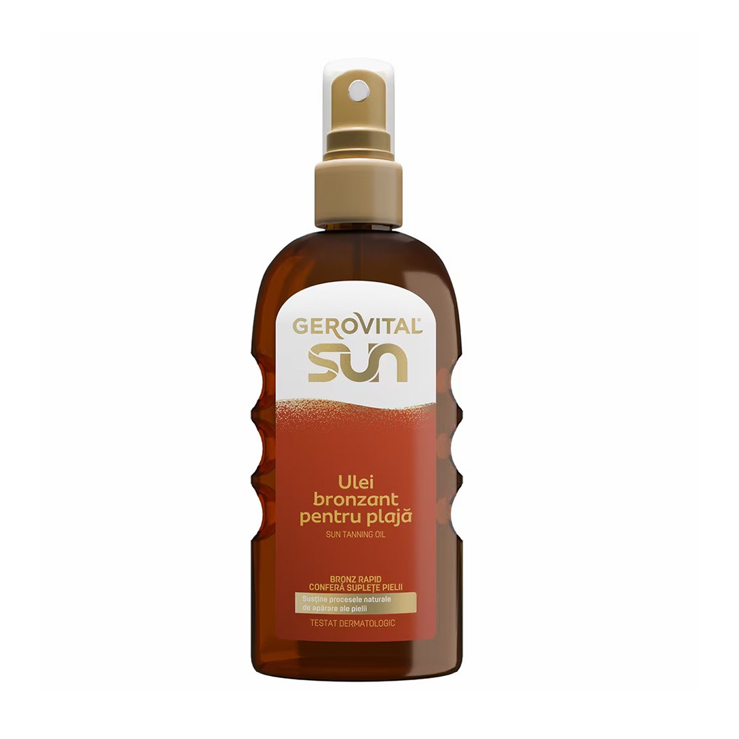 Ulei bronzant pentru plaja Sun, 150 ml, Gerovital