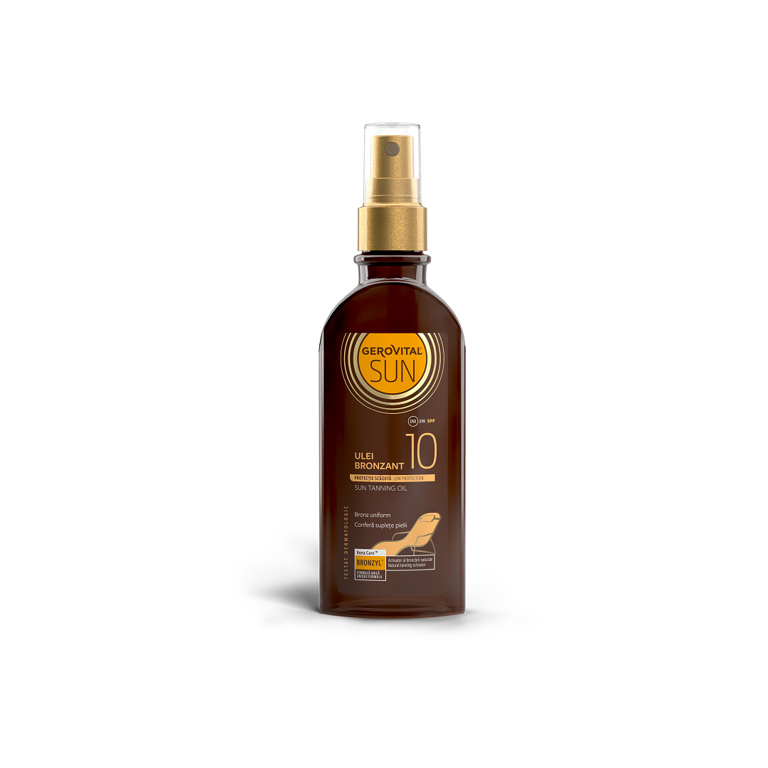 Ulei bronzant SPF 10 Sun, 150 ml, Gerovital