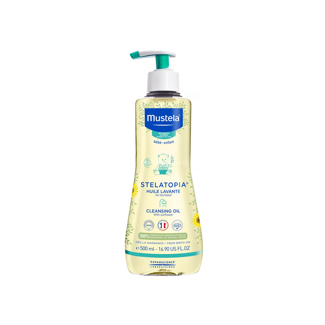 Ulei curatator pentru piele cu tendinta atopica Stelatopia, 500 ml, Mustela