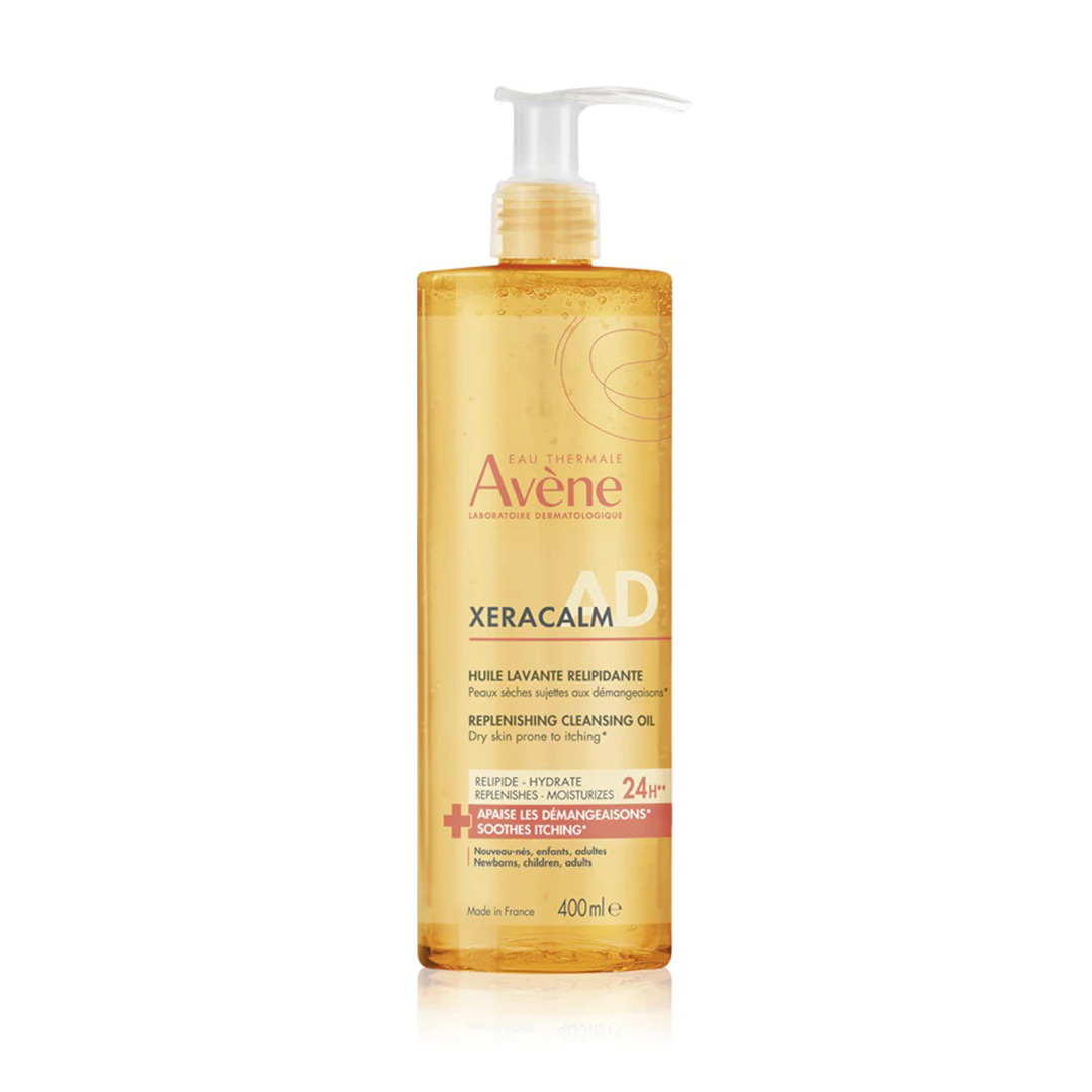Ulei de curatare pentru refacerea filmului lipidic pentru pielea predispusa la dermatita atopica sau prurit XeraCalm AD, 400 ml, Avene