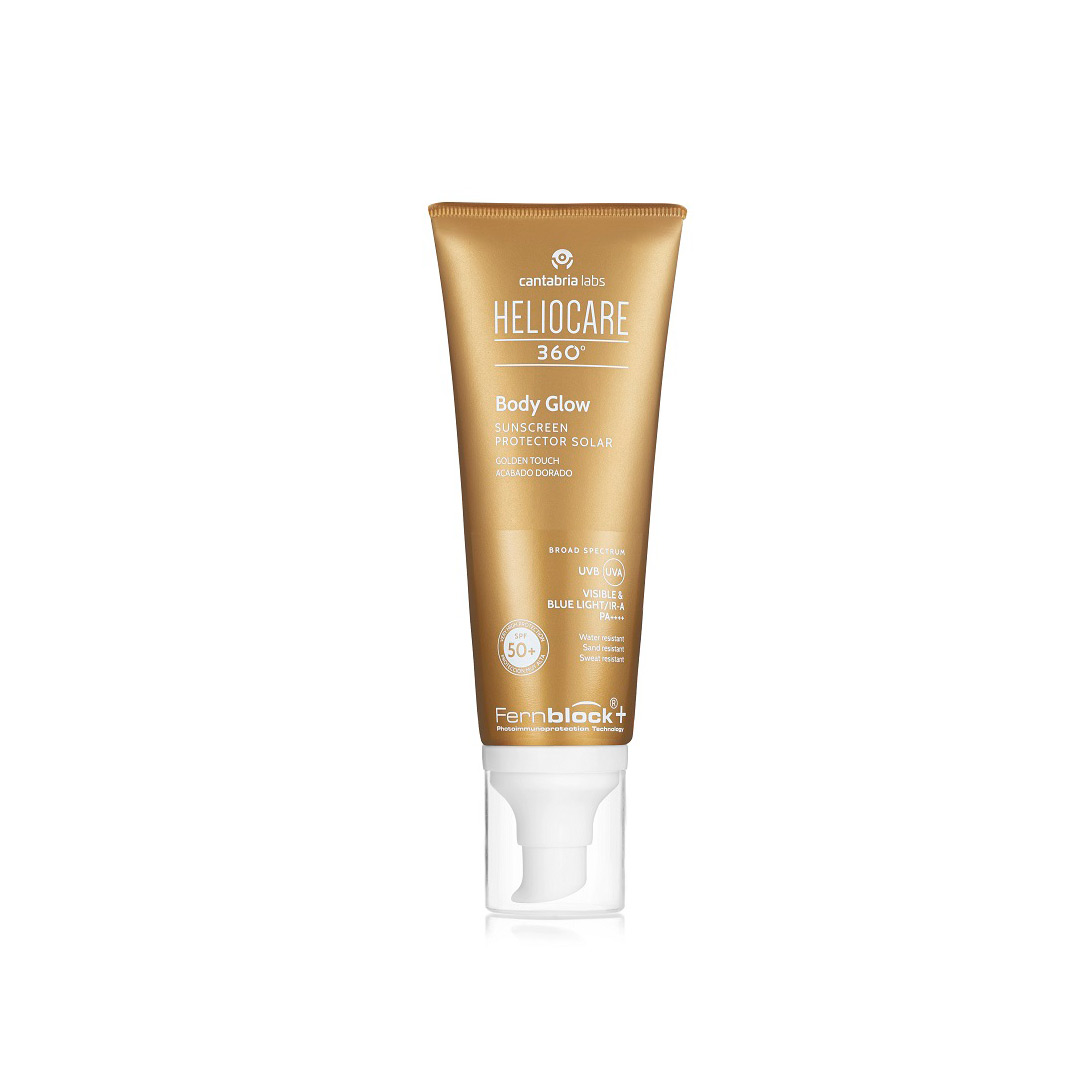 Ulei gel protectie solara SPF50+ Heliocare 360° Body Glow, 100 ml, Cantabria Labs