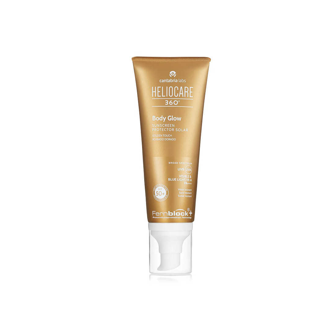 Ulei gel protectie solara SPF50+ Heliocare 360° Body Glow, 100 ml, Cantabria Labs
