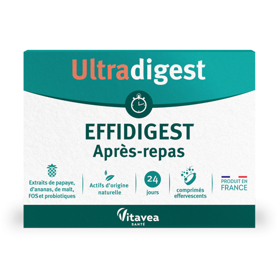 Ultradigest Effidigest Après Repas, Digestie și colon, 24 comprimate efervescente, Vitavea