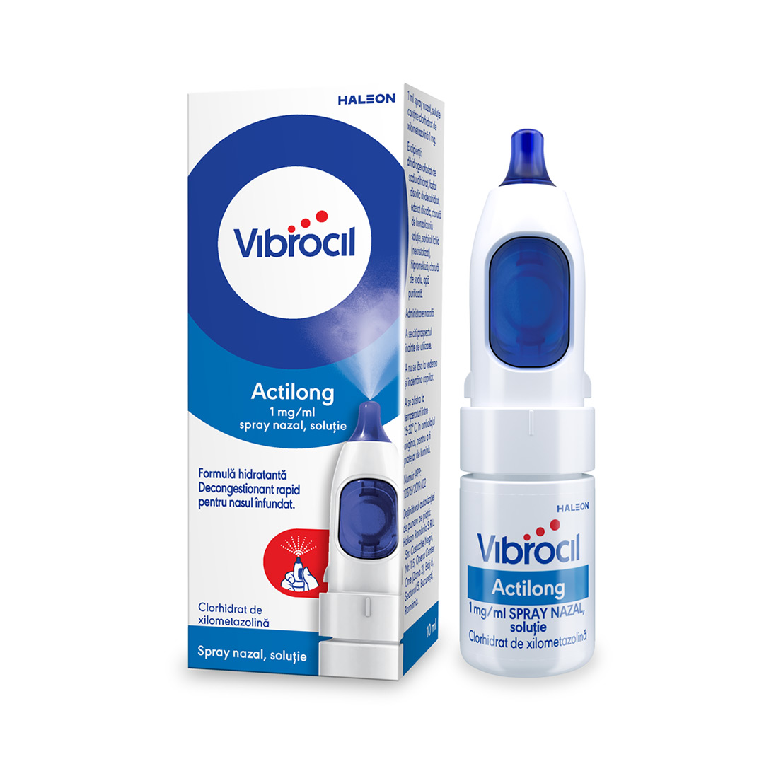Vibrocil Actilong spray nazal, soluţie, 1mg/ml, 10 ml, Haleon