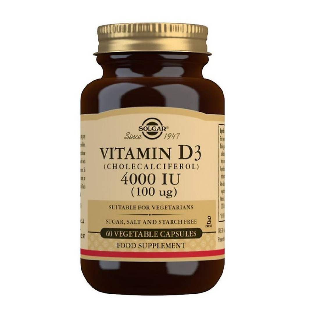 Vitamin D3 4000 UI, 60 capsule, Solgar