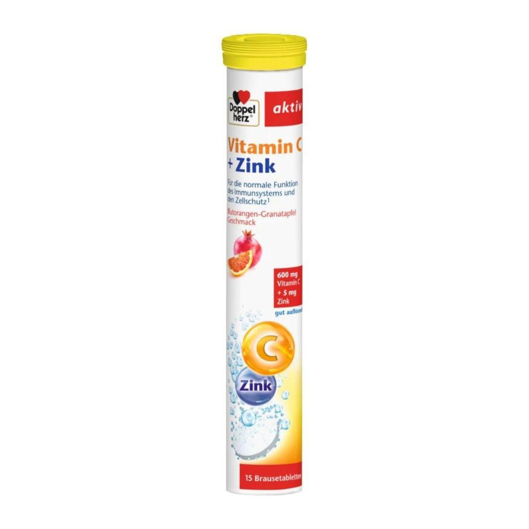 Vitamina C + Zinc Aktiv, 15 tablete efervescente, Doppelherz