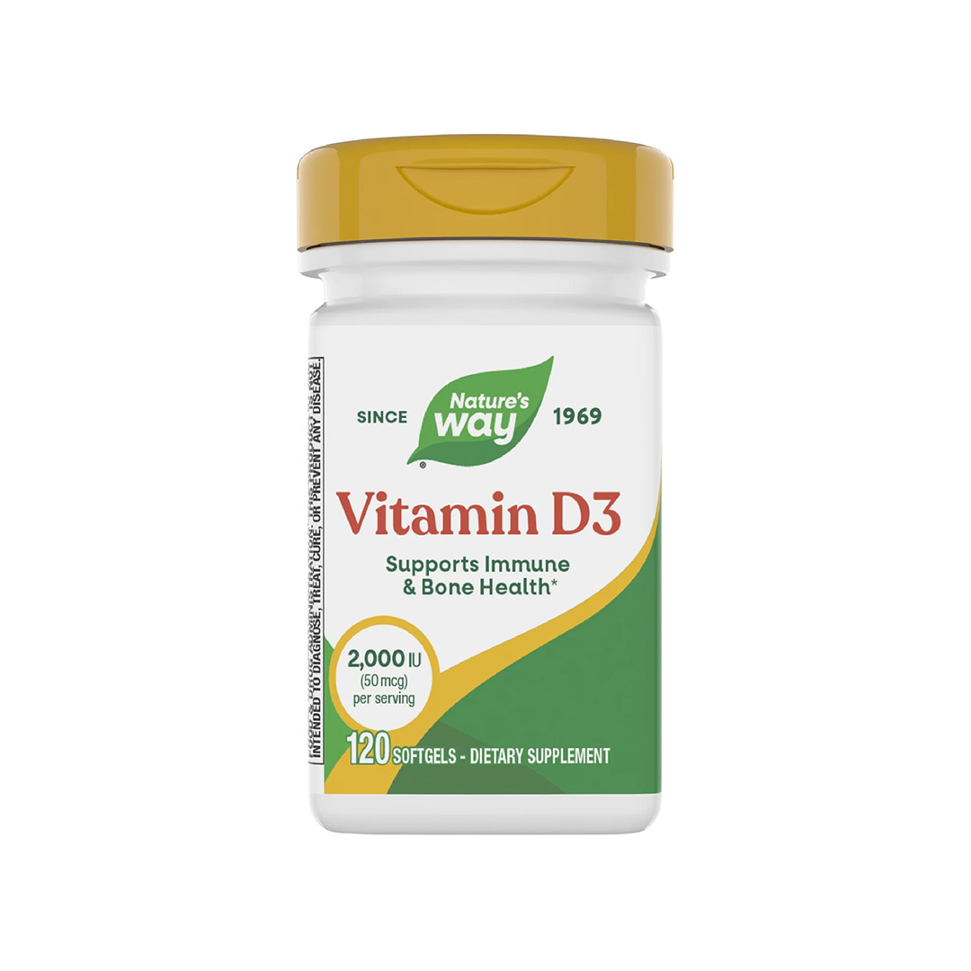 Vitamina D3 2000 UI Nature's Way, 120 capsule, Secom
