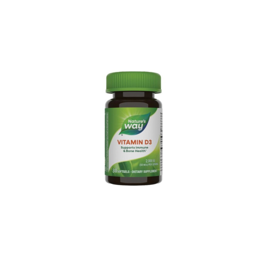 Vitamina D3 2000 UI Nature's Way, 30 capsule, Secom