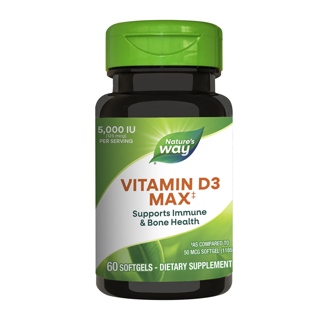 Vitamina D3 5000 UI Nature's Way, 60 capsule, Secom