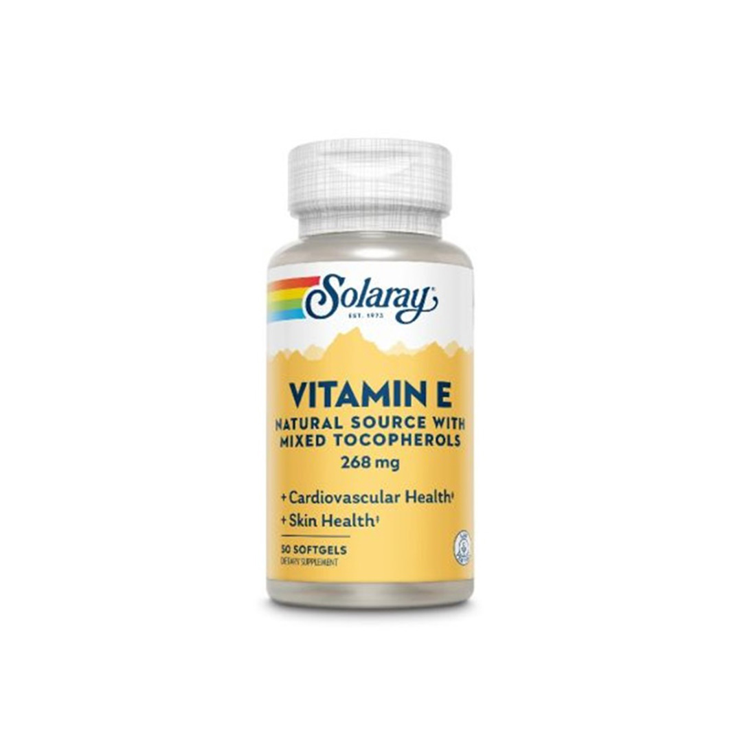 Vitamina E Solaray, 400UI, 50 capsule, Secom