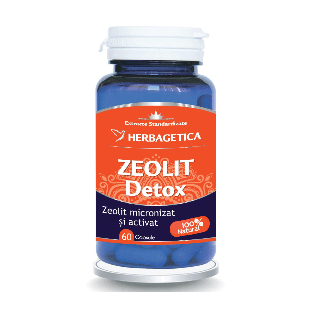 Zeolit Detox, 60 capsule, Herbagetica