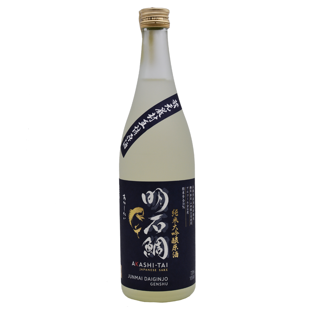 Sake - AKASHI SAKE JUNMAI DAIGINJO GENSHU 0.72L 16%, beicevreipro.ro