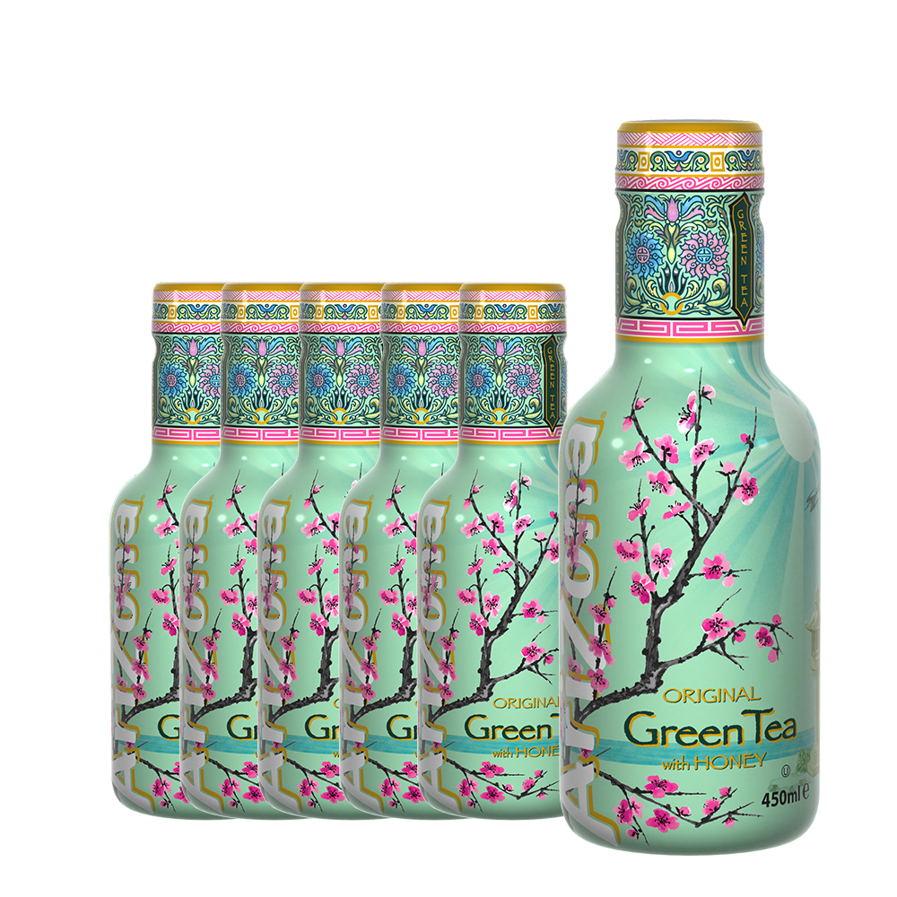 Necarbogazos - ARIZONA GREEN TEA HONEY 0.45L PET, beicevreipro.ro