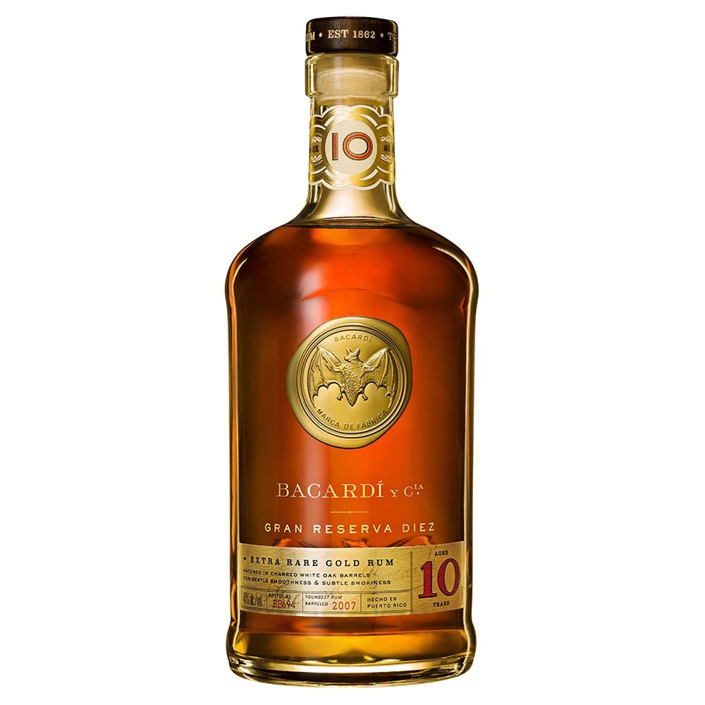 Gold&aged - BACARDI GRAN RESERVA DIEZ RUM 0,7 L 40%, beicevreipro.ro