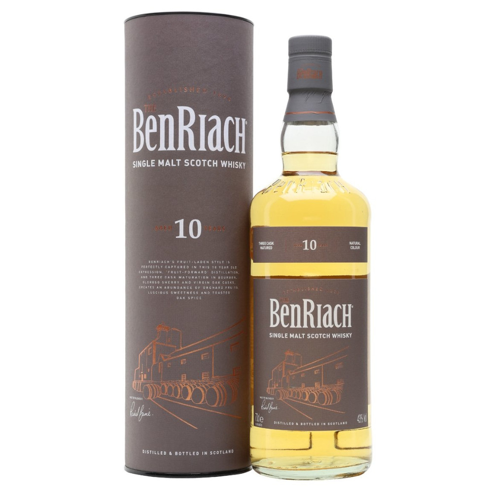 Single Malt Whisky - BENRIACH WHISKY 10 YO 0.7L 43%, beicevreipro.ro