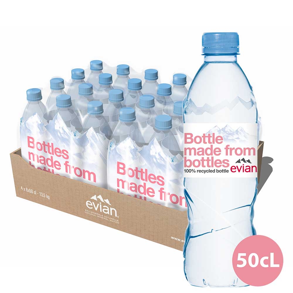 Necarbogazos - EVIAN 0.5 L - RPET, beicevreipro.ro