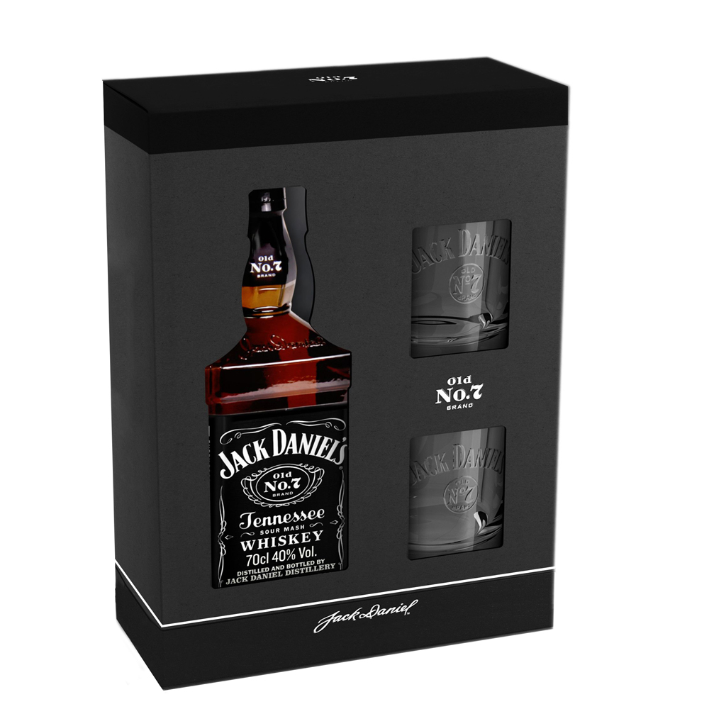 Tennessee Whiskey - JACK DANIEL`S 2GLS CARTON BOX 0.7L 40 %, beicevreipro.ro