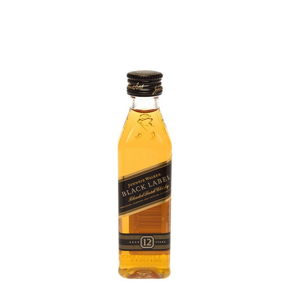 Blended Whisky - JOHNNIE W.BLACK MINIATURA, beicevreipro.ro