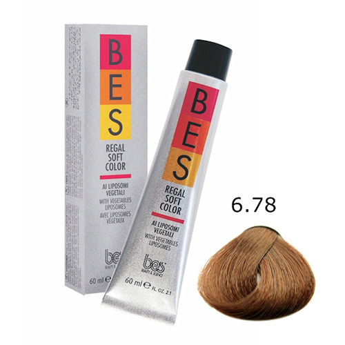 Vopsea Bes Regal Soft Color Blond Inchis Tabac Ambrat