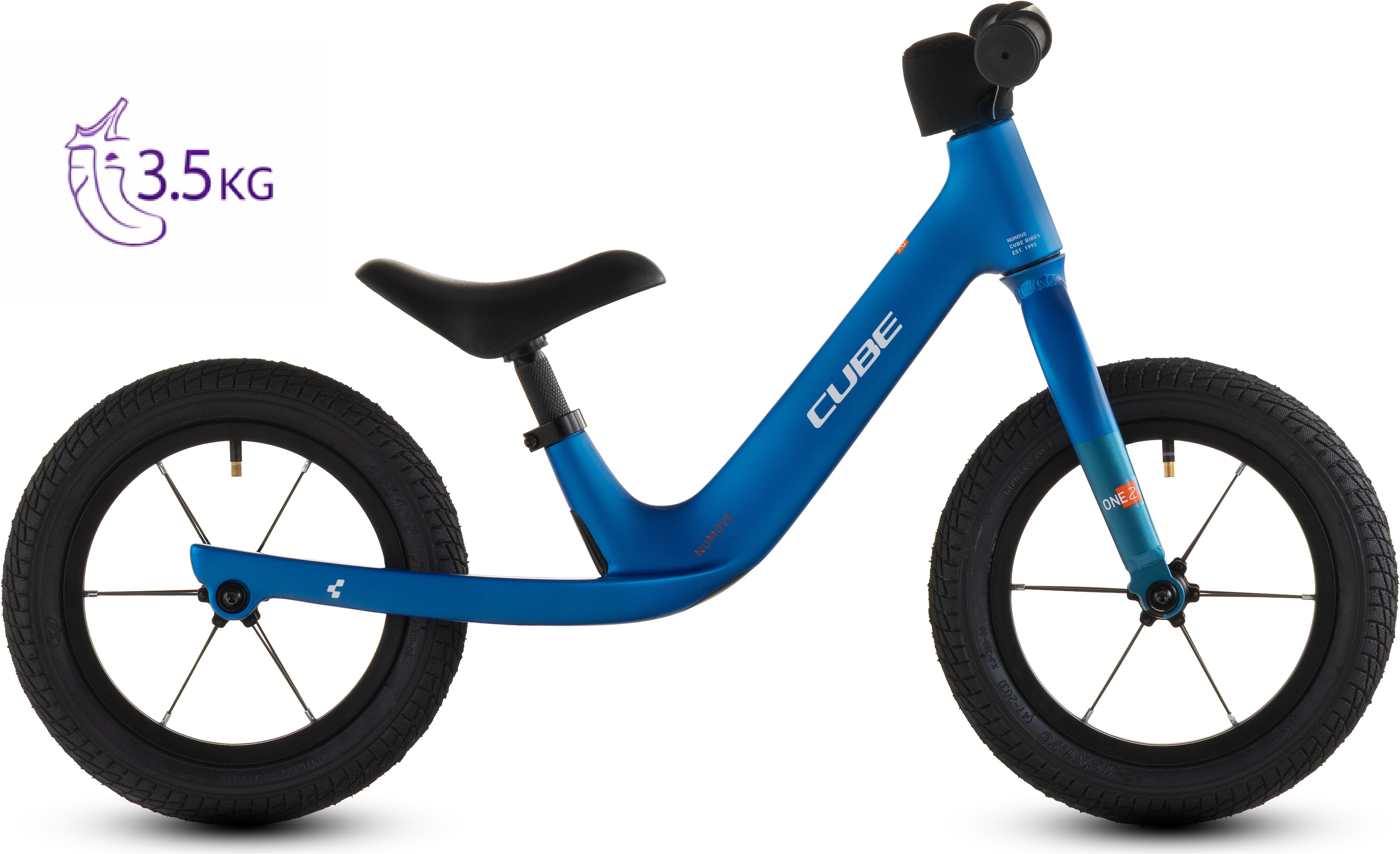 Biciclete copii - BICICLETA COPII CUBE NUMOVE 120 WALK TOPASBLUE NEBULA 2026 roti 12