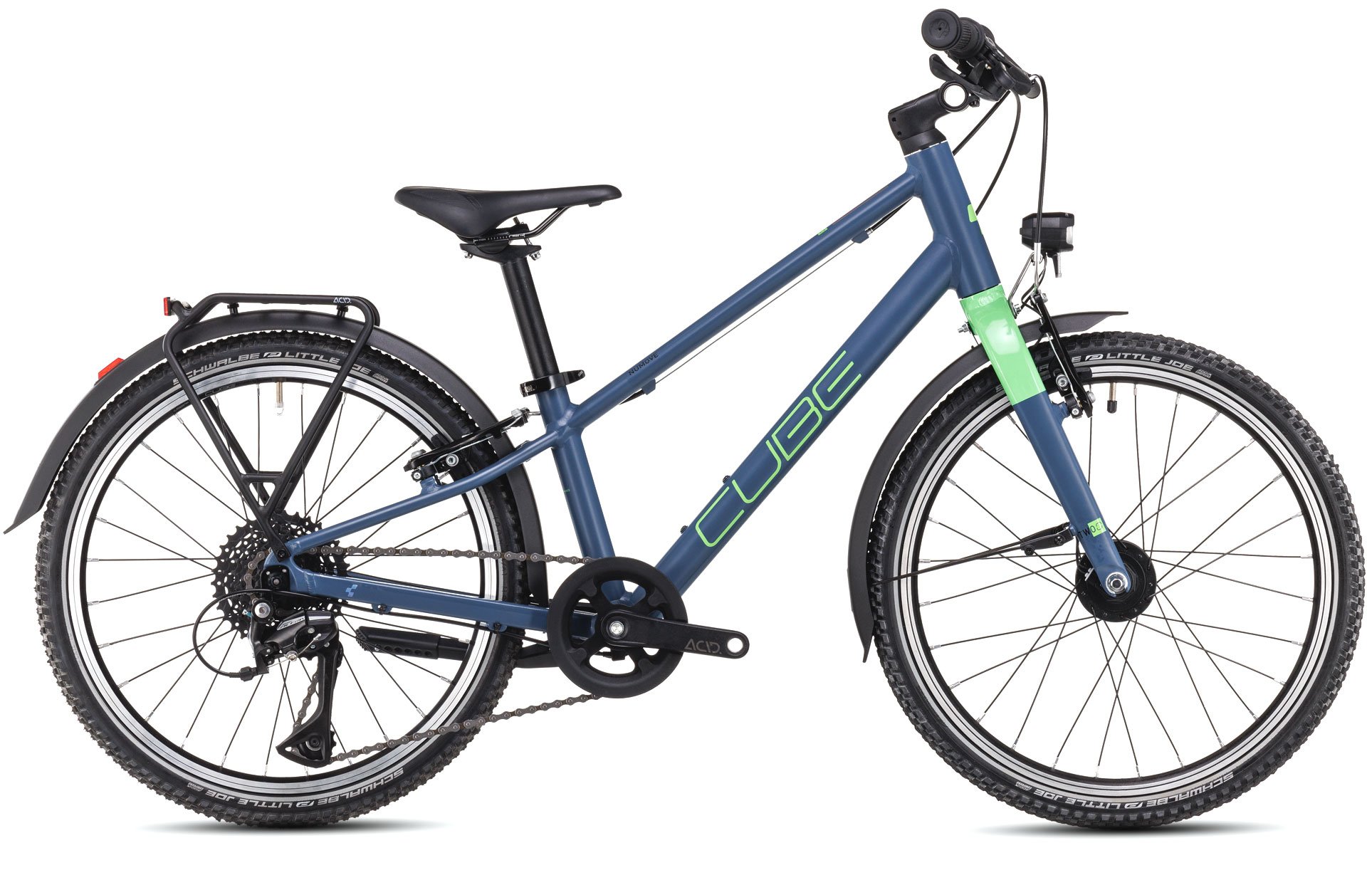 Biciclete copii - BICICLETA COPII CUBE NUMOVE 200 STREET ALBASTRU/VERDE 24INCH