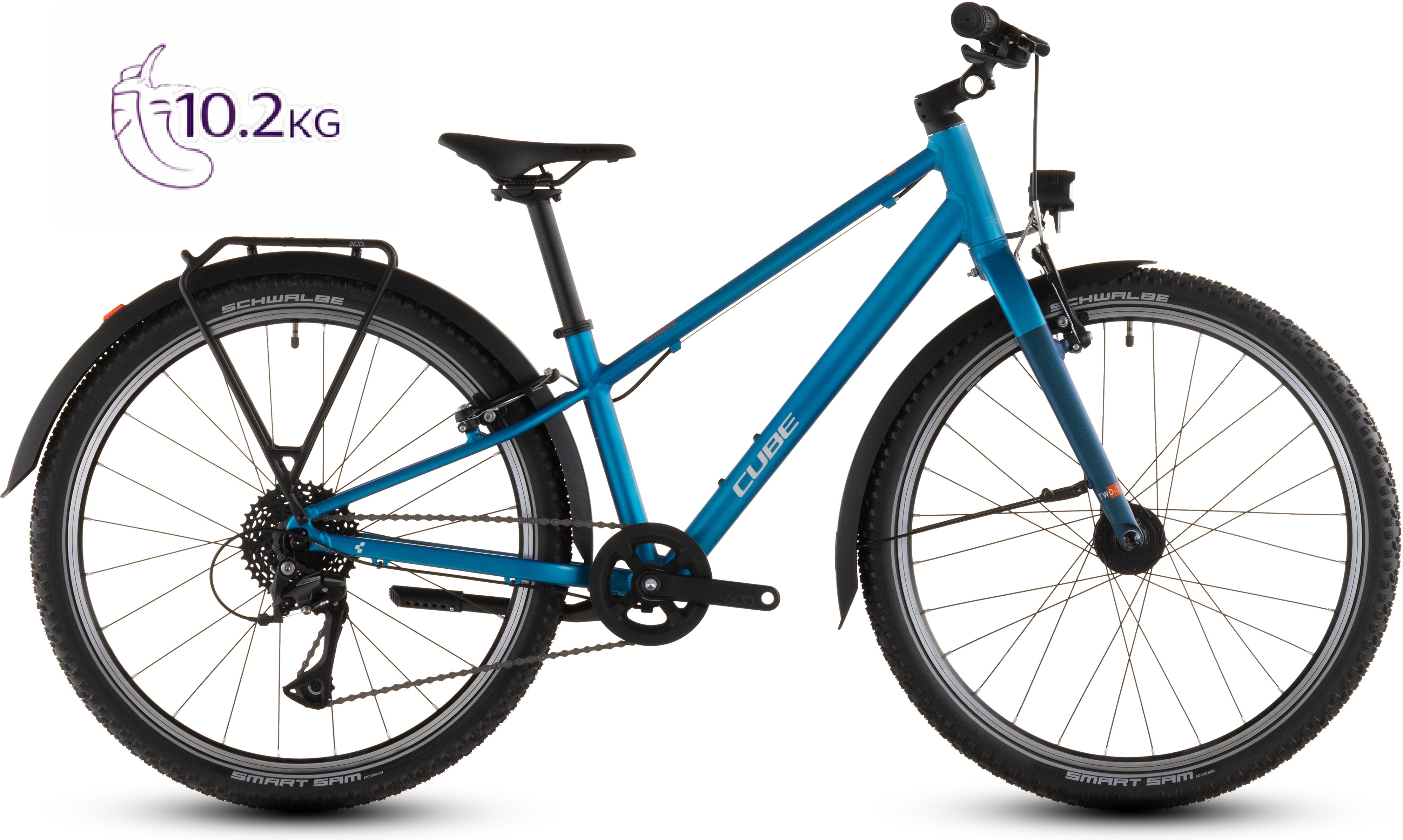 Ciclism - BICICLETA COPII CUBE NUMOVE 240 FE TOPASBLUE NEBULA 2026 roti 24