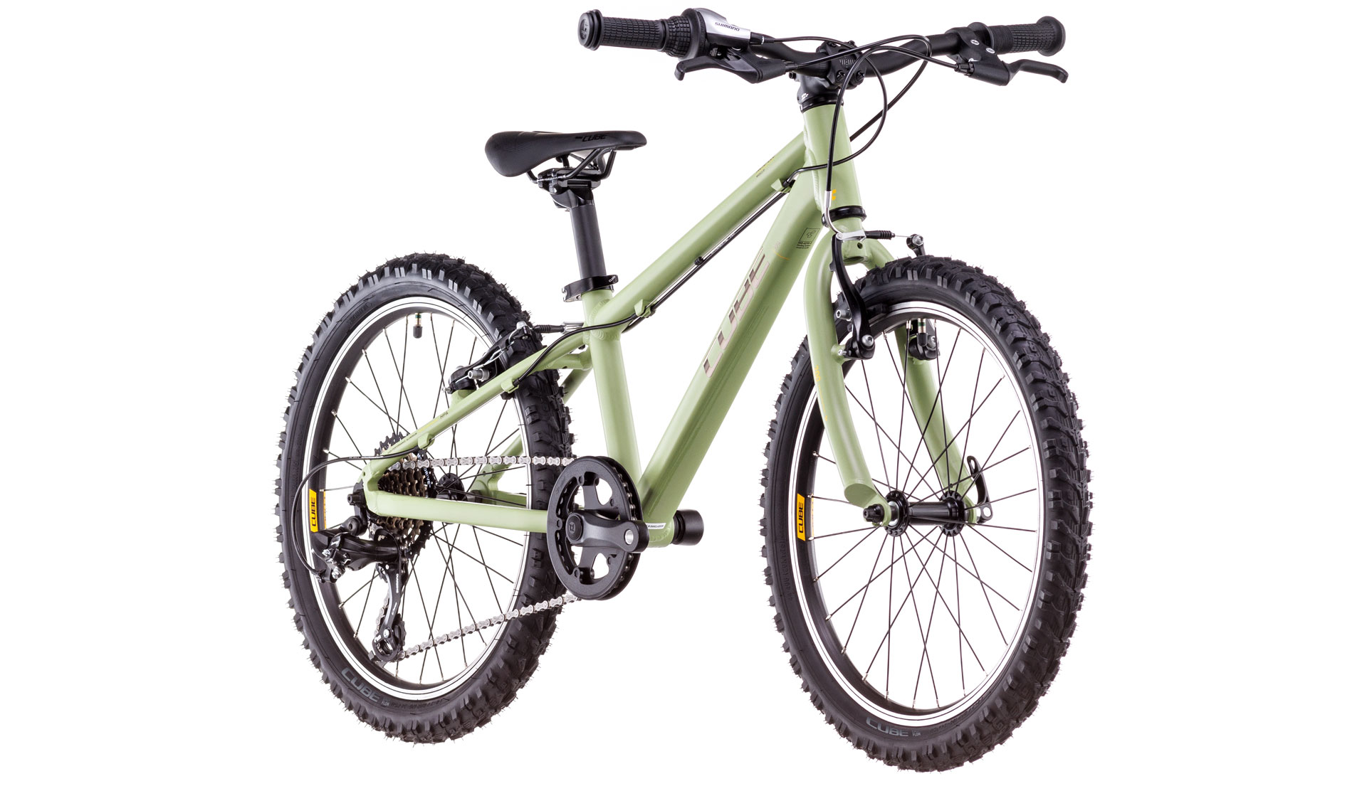 BICICLETA CUBE ACID 200 LIGHTOLIVE ORANGE 2025 roti 20" [2]