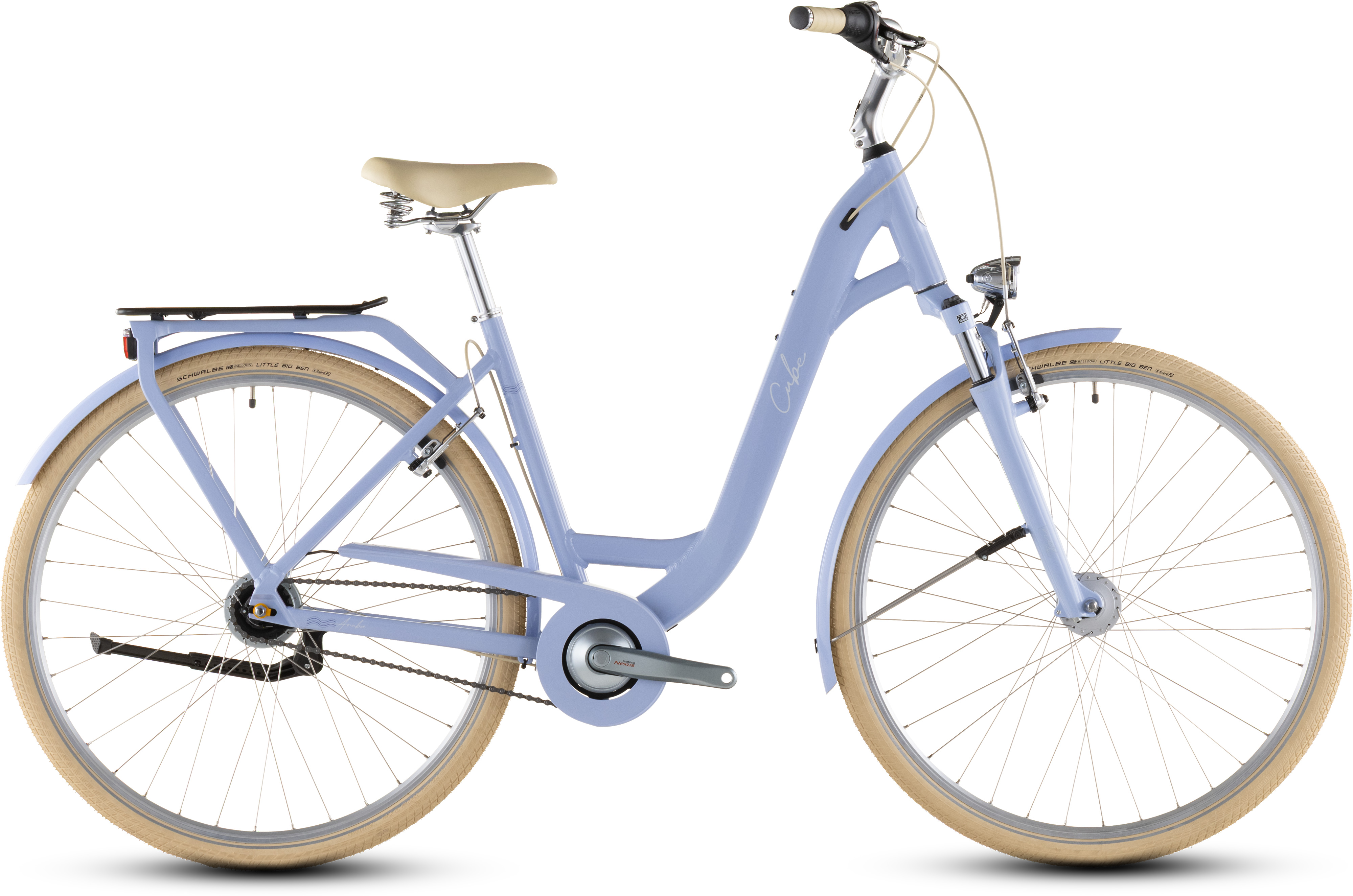Ciclism - BICICLETA CUBE ARUBA EASY ENTRY BLUEBLOSSOM CREME 2026 45 cm