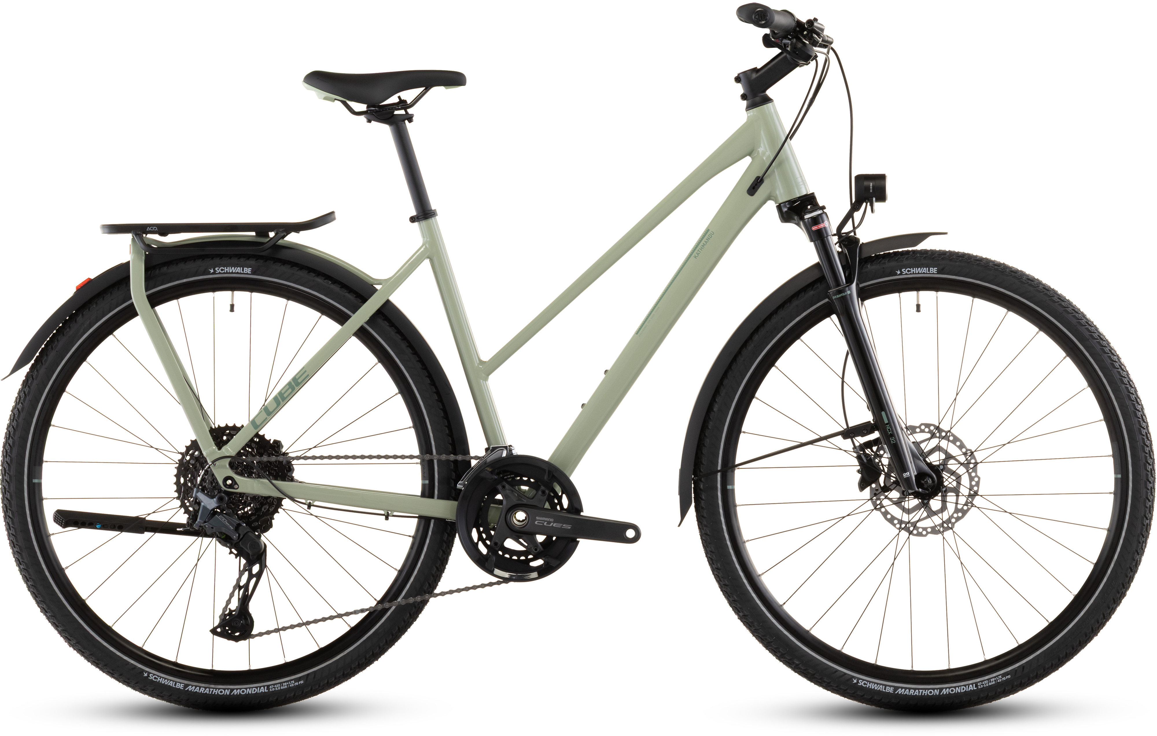 Ciclism - BICICLETA CUBE KATHMANDU EXC TRAPEZE PEA GREY 2026 54 cm
