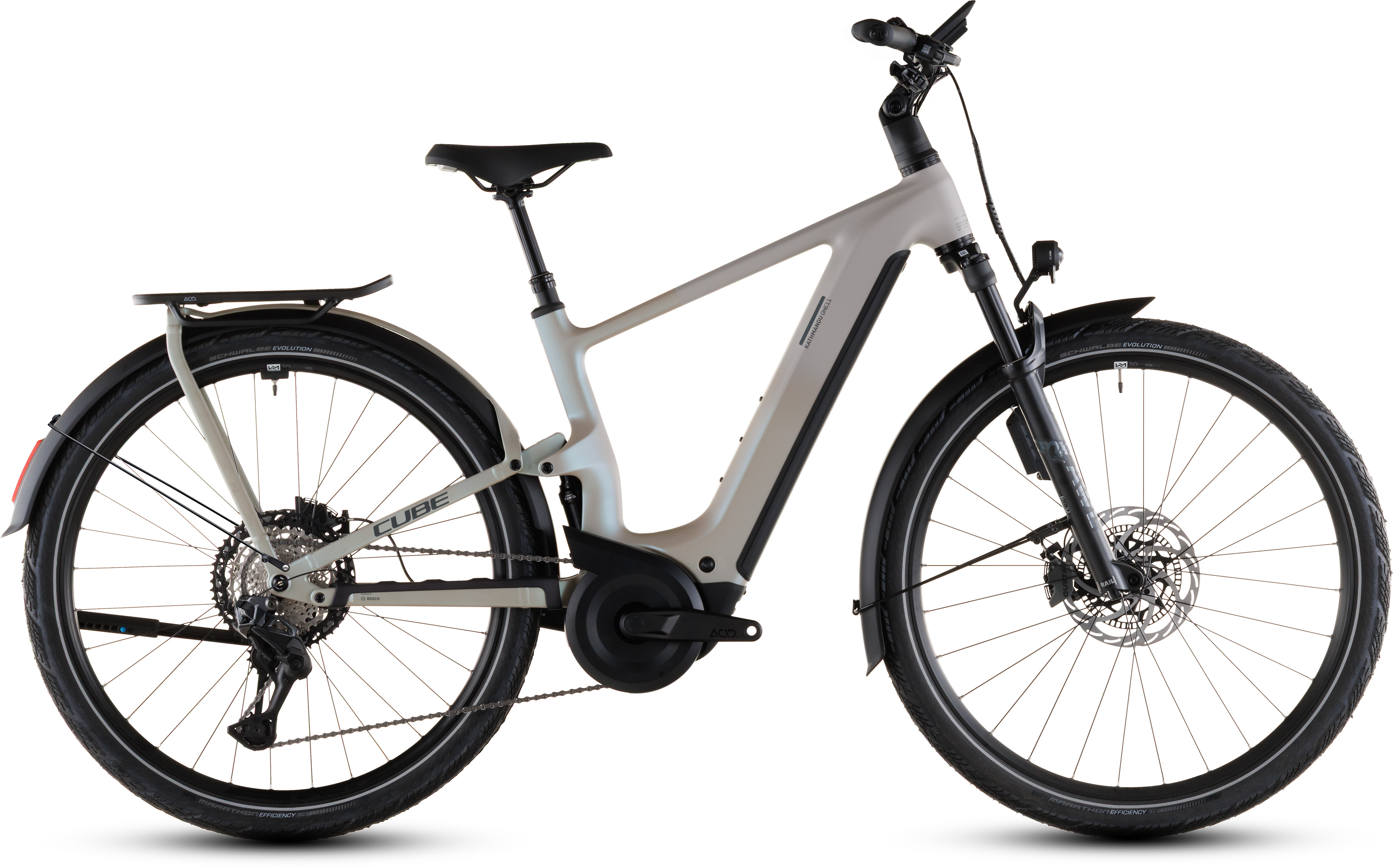 Ciclism - BICICLETA CUBE KATHMANDU HYBRID ONE11 HPC SLT 800 GLINTSAND OATGREY 2026 62 cm