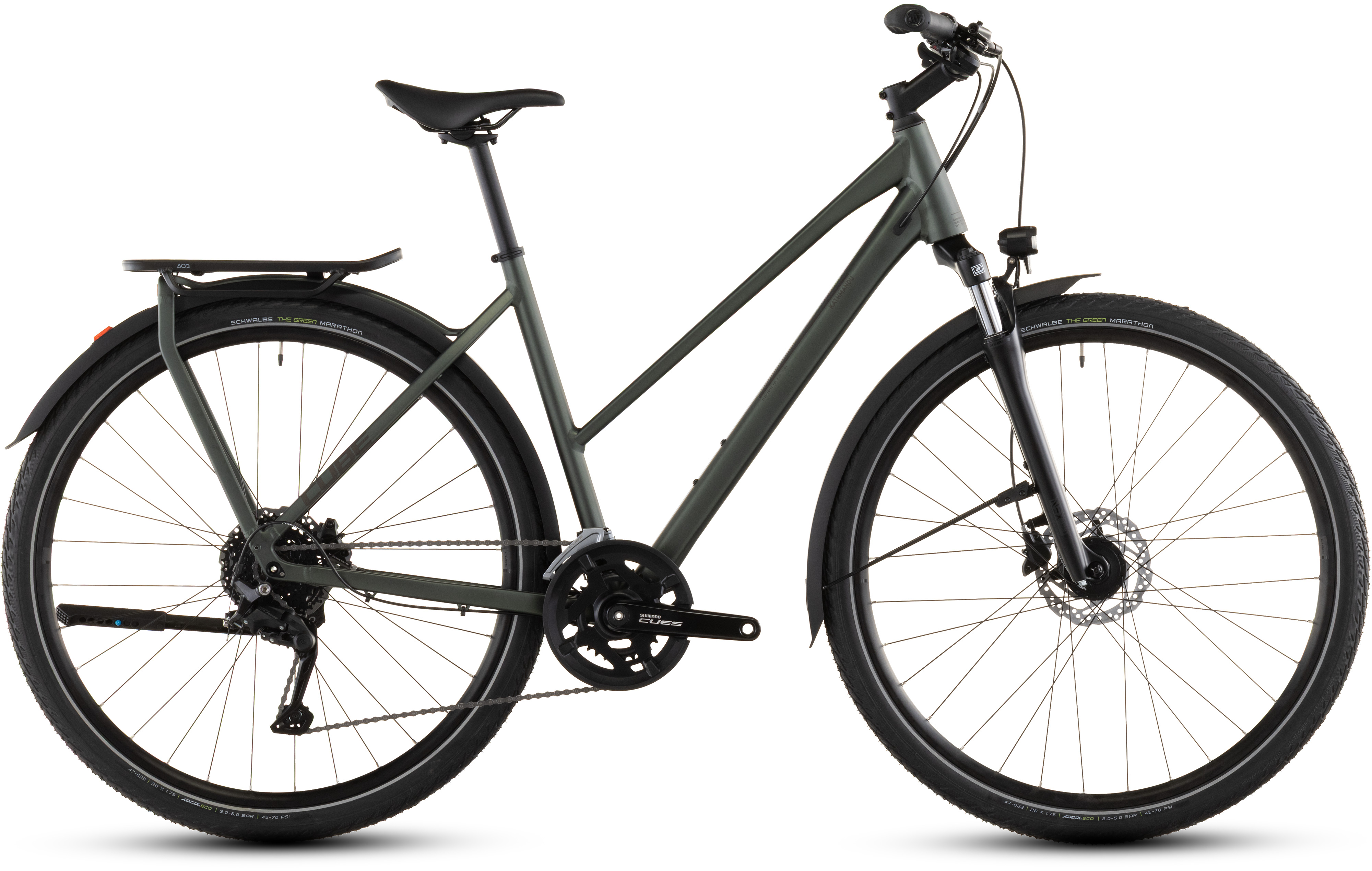 Ciclism - BICICLETA CUBE KATHMANDU ONE TRAPEZE SAGEBRUSHGREEN GREEN 2026 50 cm