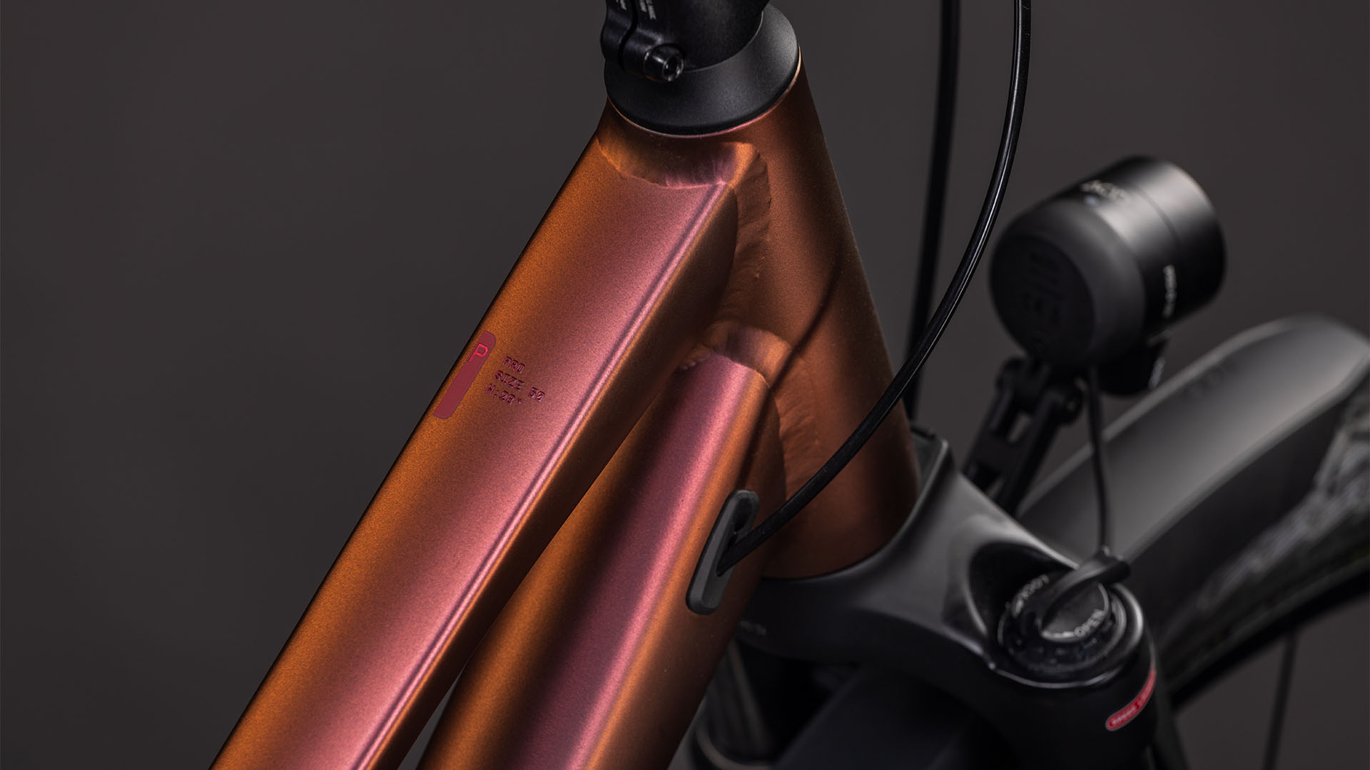 BICICLETA CUBE KATHMANDU PRO TRAPEZE SUNGLOW PRIZM 2026 50 cm [1]