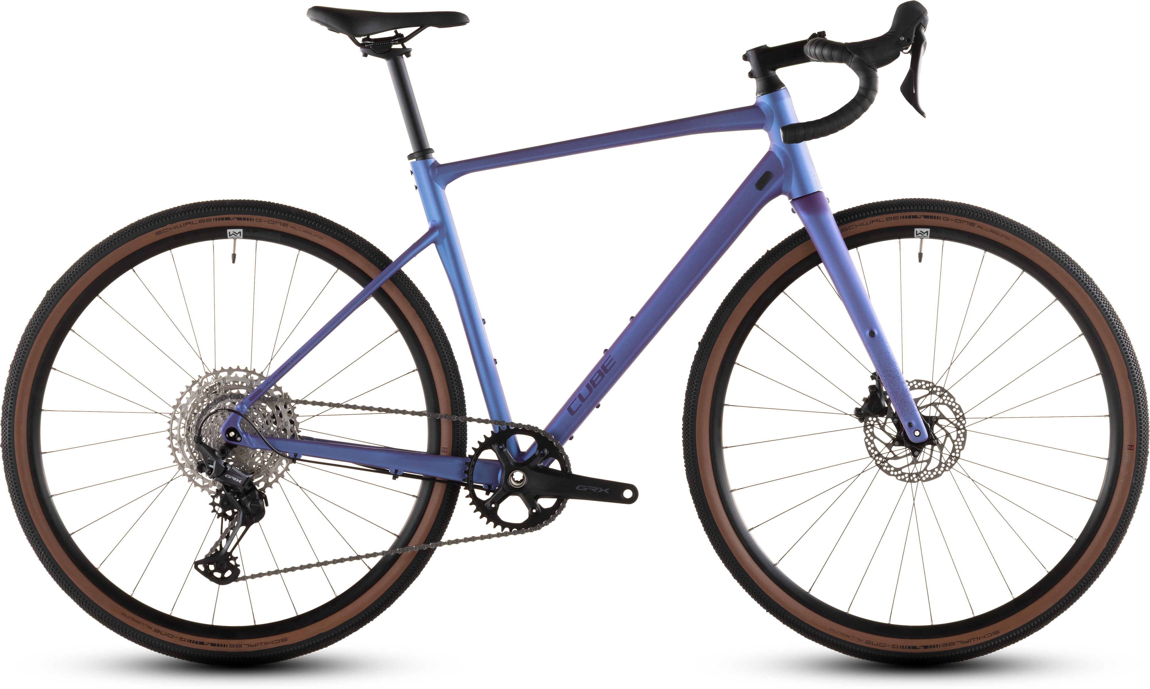Ciclism - BICICLETA CUBE NUROAD EX BLUEIRIS LILAC 2026 cadru XL (61cm) - roti 28