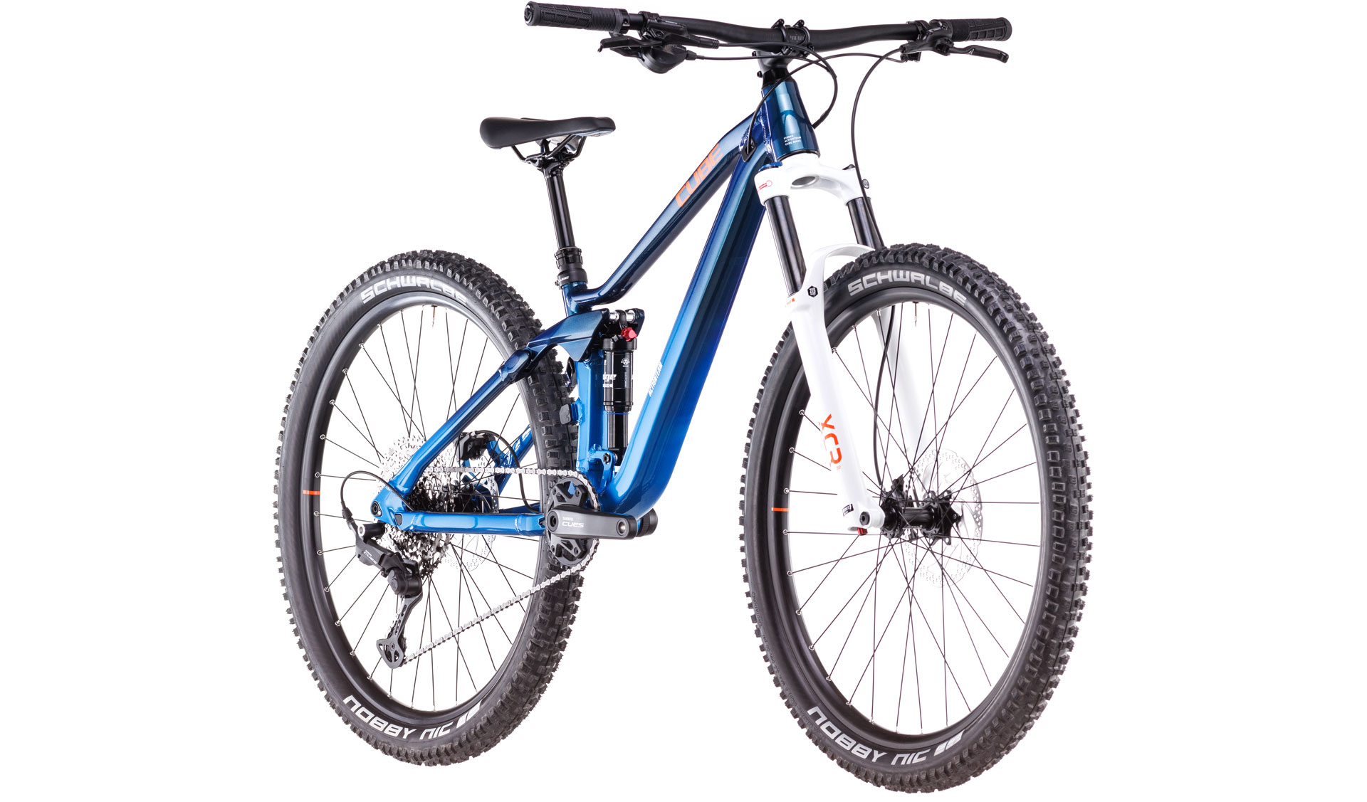 BICICLETA CUBE STEREO ONE22 ROOKIE ACTIONTEAM 2025 XS [1]