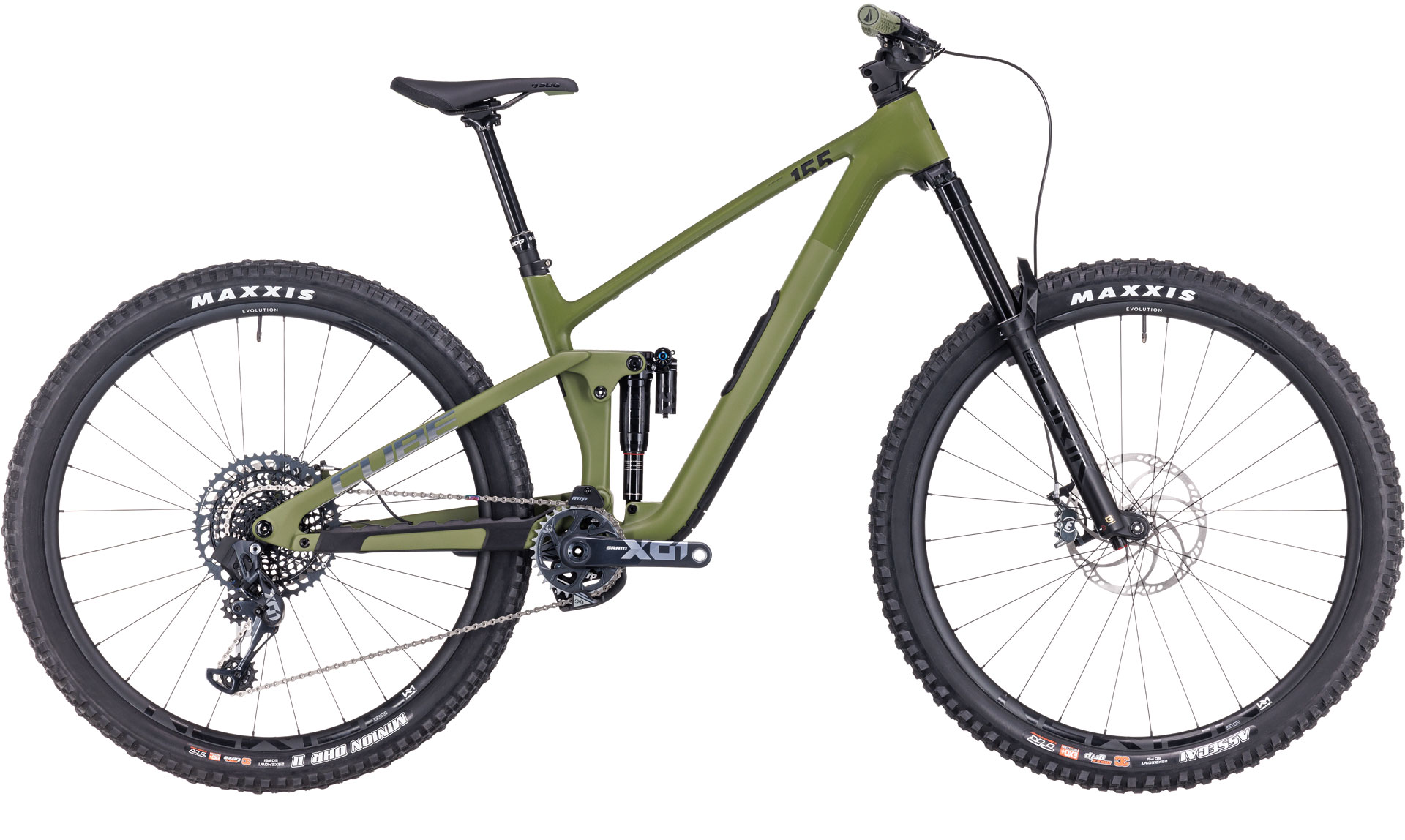 BICICLETA CUBE STEREO ONE55 C:62 TM 29 OLIVE CHROME 2024 M