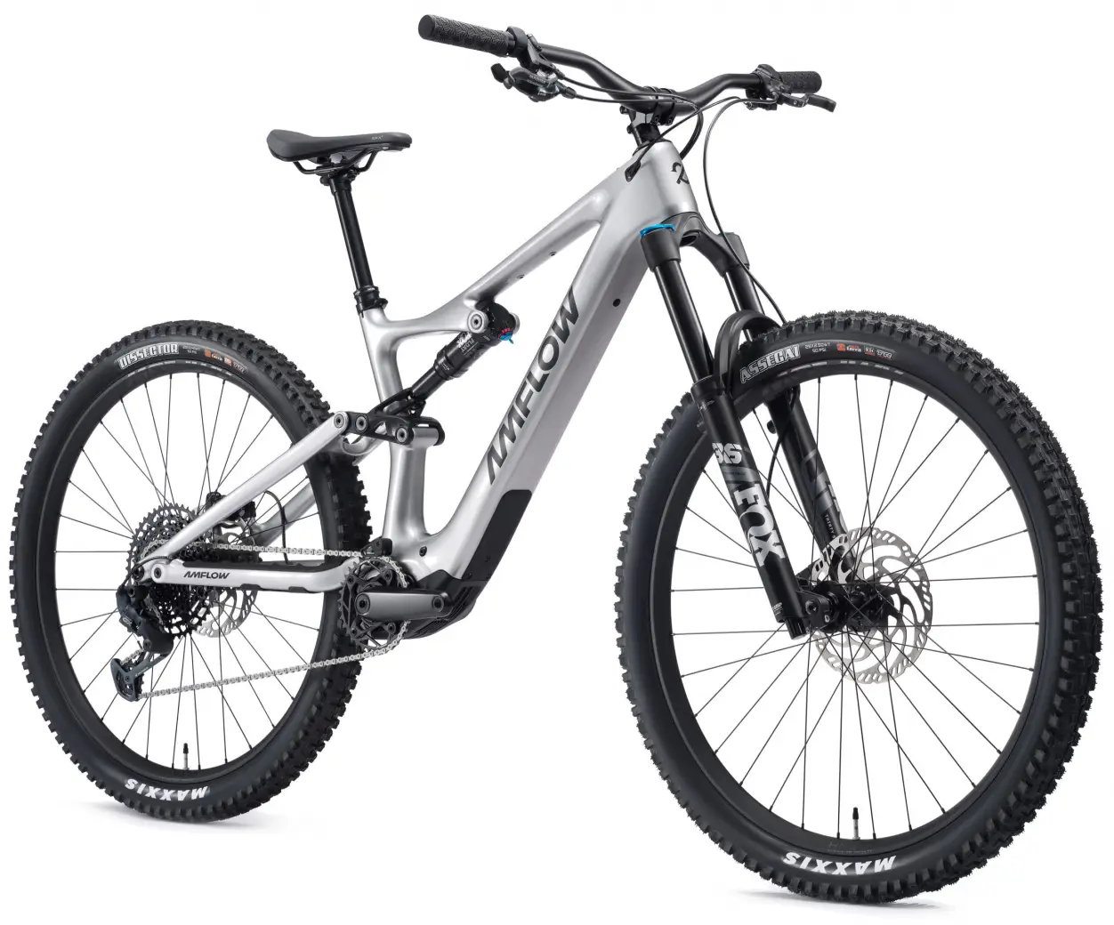 BICICLETA ELECTRICA AMFLOW PL CARBON SATIN SILVER 2025 XL [2]