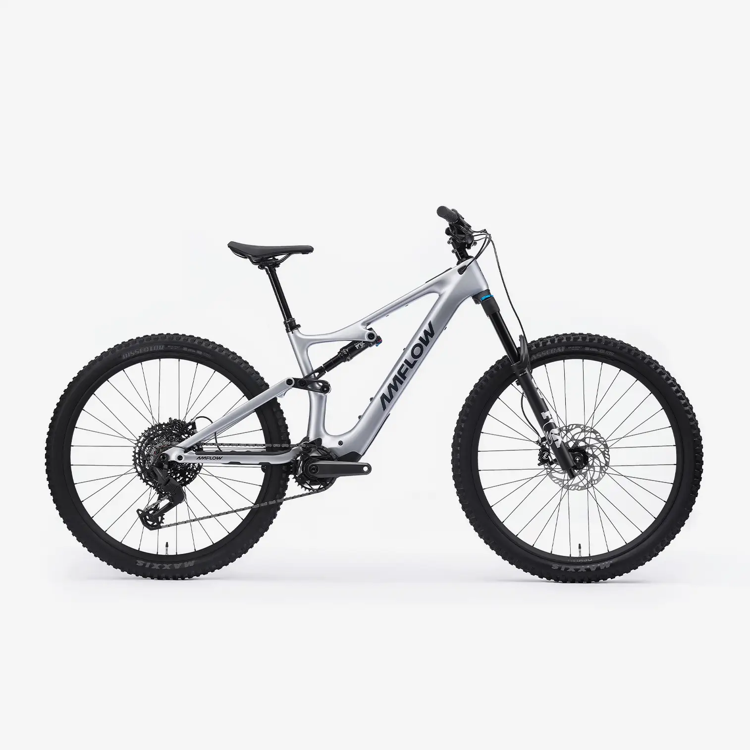 Biciclete - BICICLETA ELECTRICA AMFLOW PL CARBON SATIN SILVER 2026 XXL