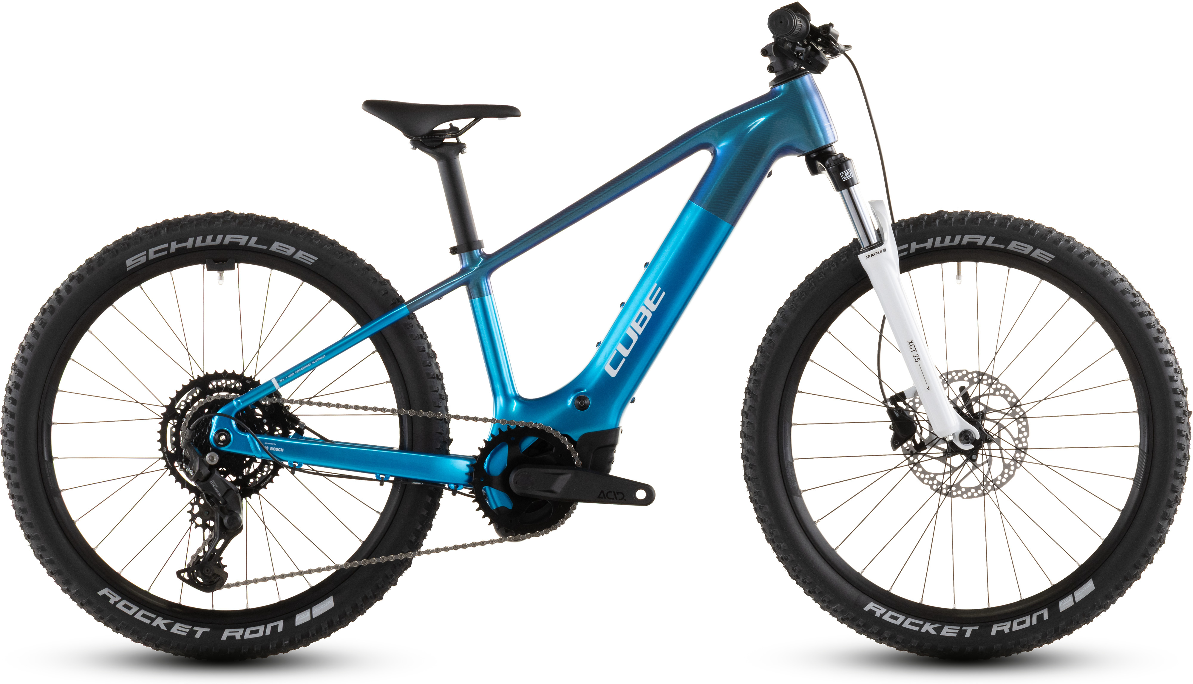 Ciclism - BICICLETA ELECTRICA CUBE ACID 240 HYBRID ROOKIE PRO 400X ACTIONTEAM 2026 24inch