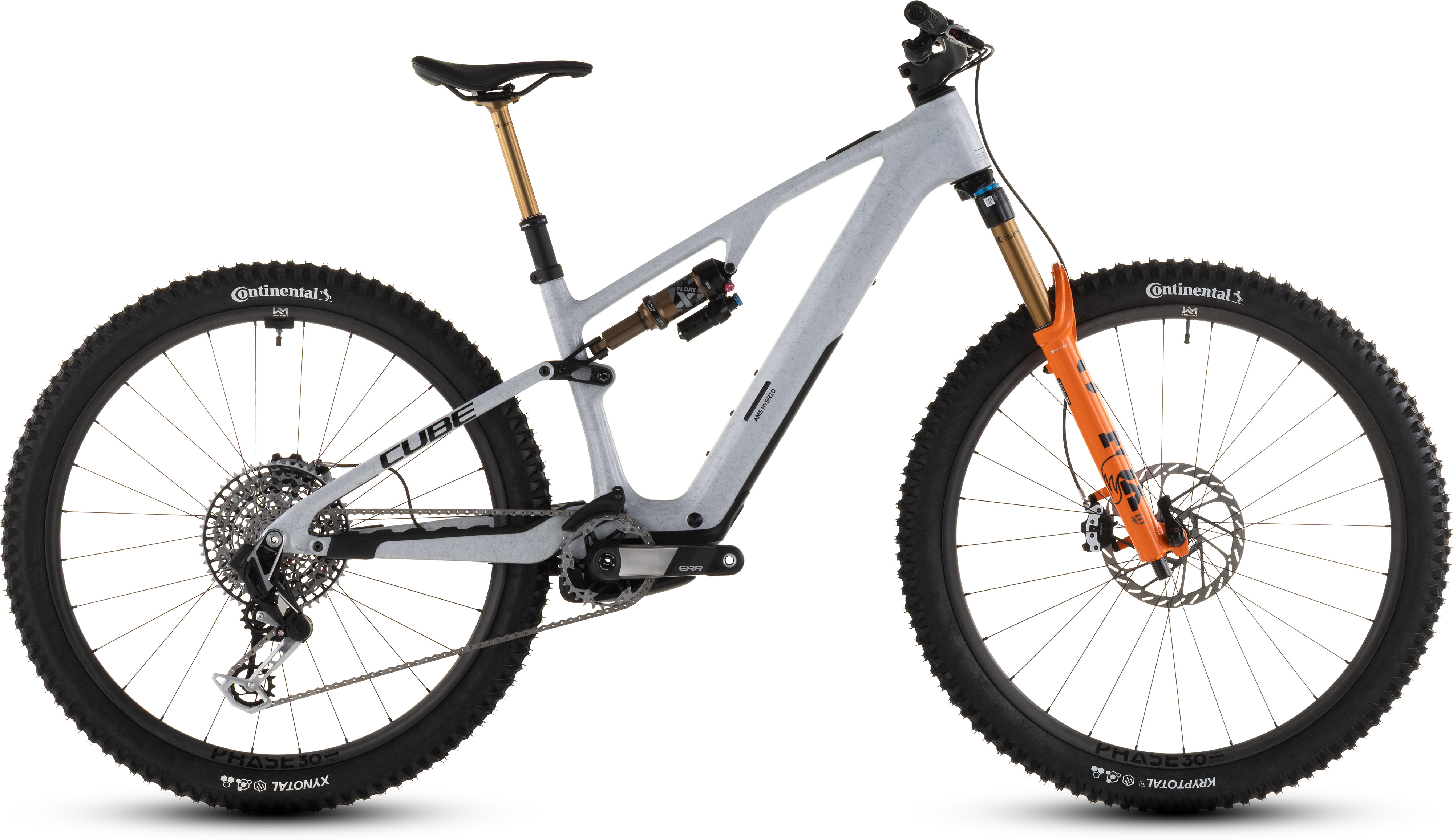 Ciclism - BICICLETA ELECTRICA CUBE AMS HYBRID ONE44 C:68X SUPER TM 400X FOGGREY FIBRE 2026 S