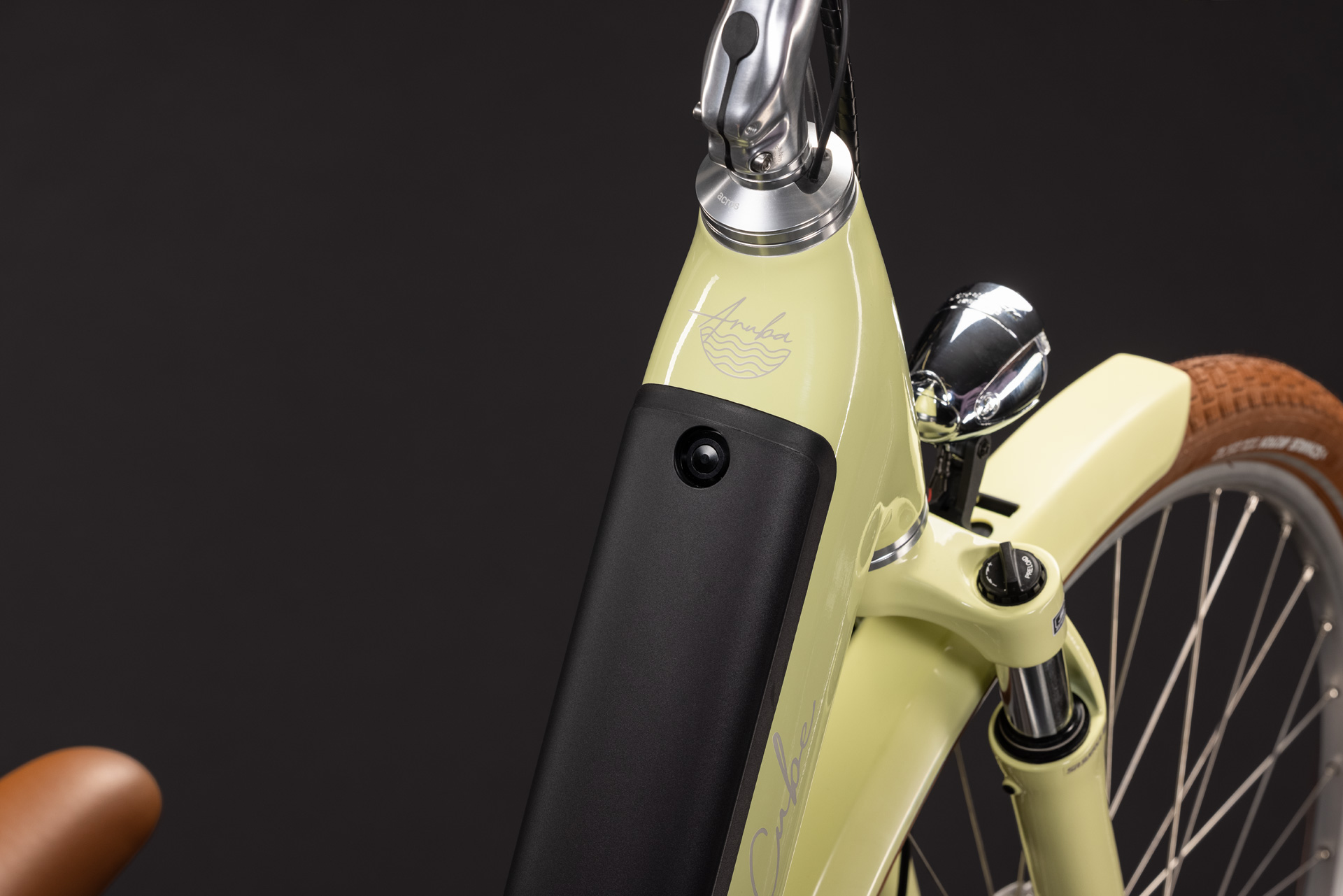 BICICLETA ELECTRICA CUBE ARUBA HYBRID 600 EASY ENTRY SUNNYDAY BROWN 2027 cadru 50cm - roti 28 [1]