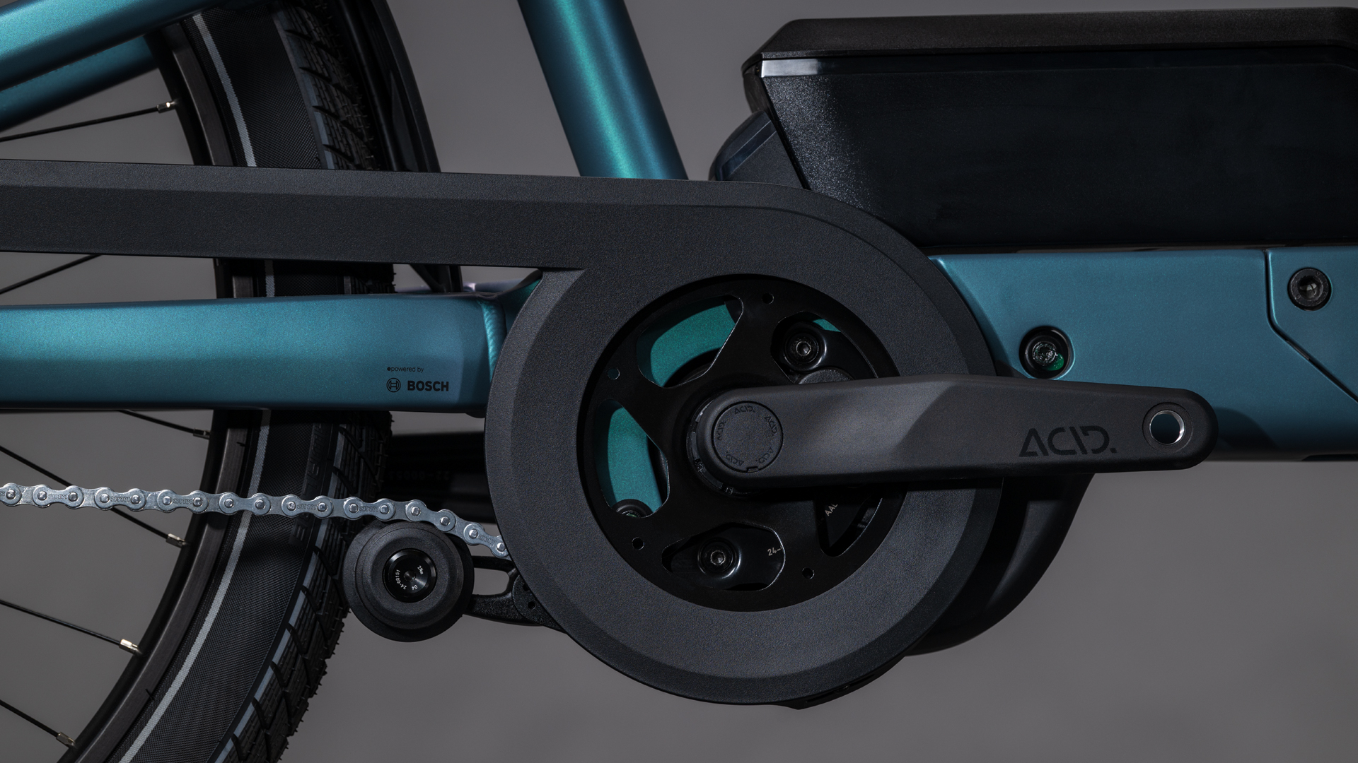 BICICLETA ELECTRICA CUBE CARGO HYBRID COMFORT PRO FAMILY 800 SMARAGDGREY REFLEX 2026 One Size [4]