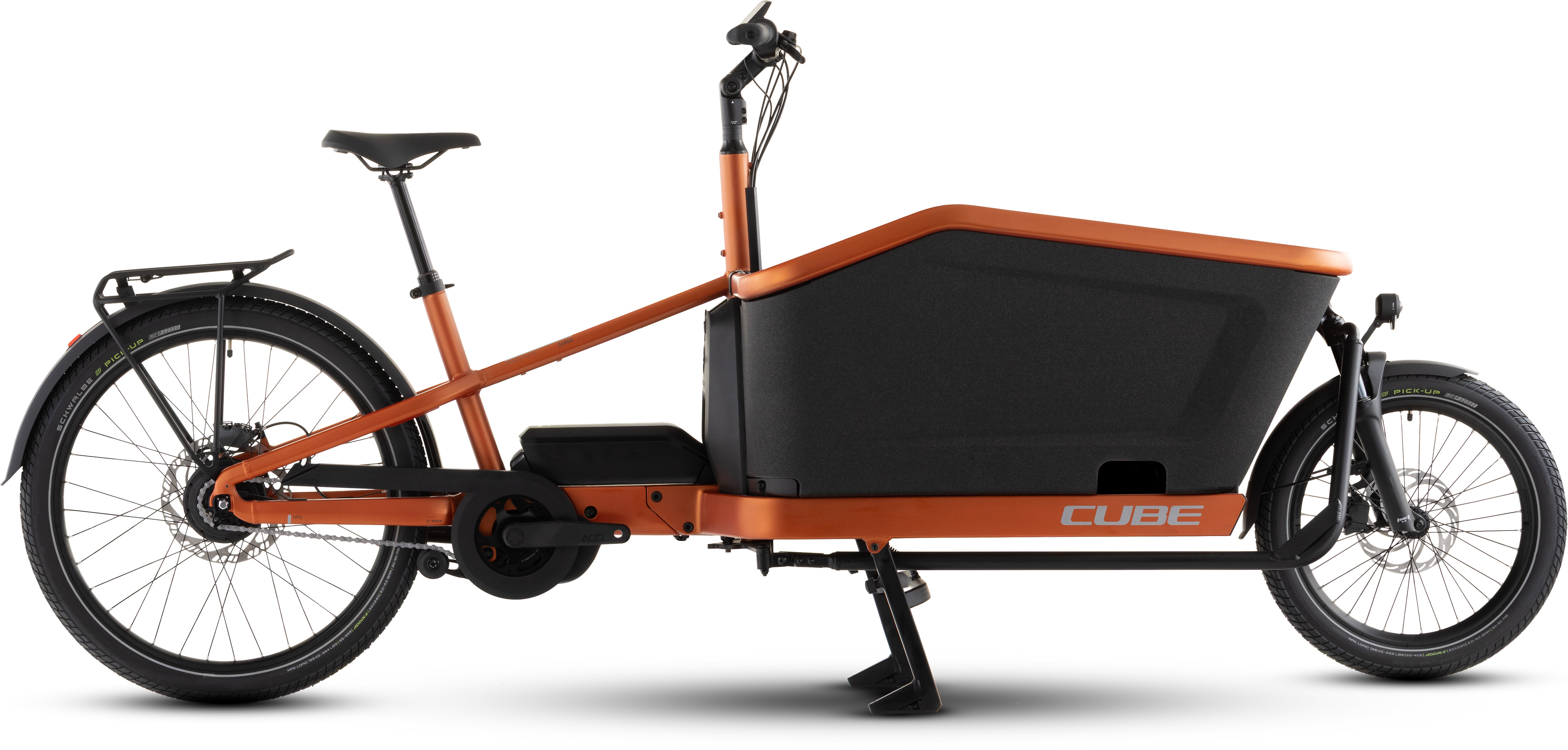 Ciclism - BICICLETA ELECTRICA CUBE CARGO HYBRID COMFORT SLX 800 RUSTORANGE REFLEX 2026 One Size