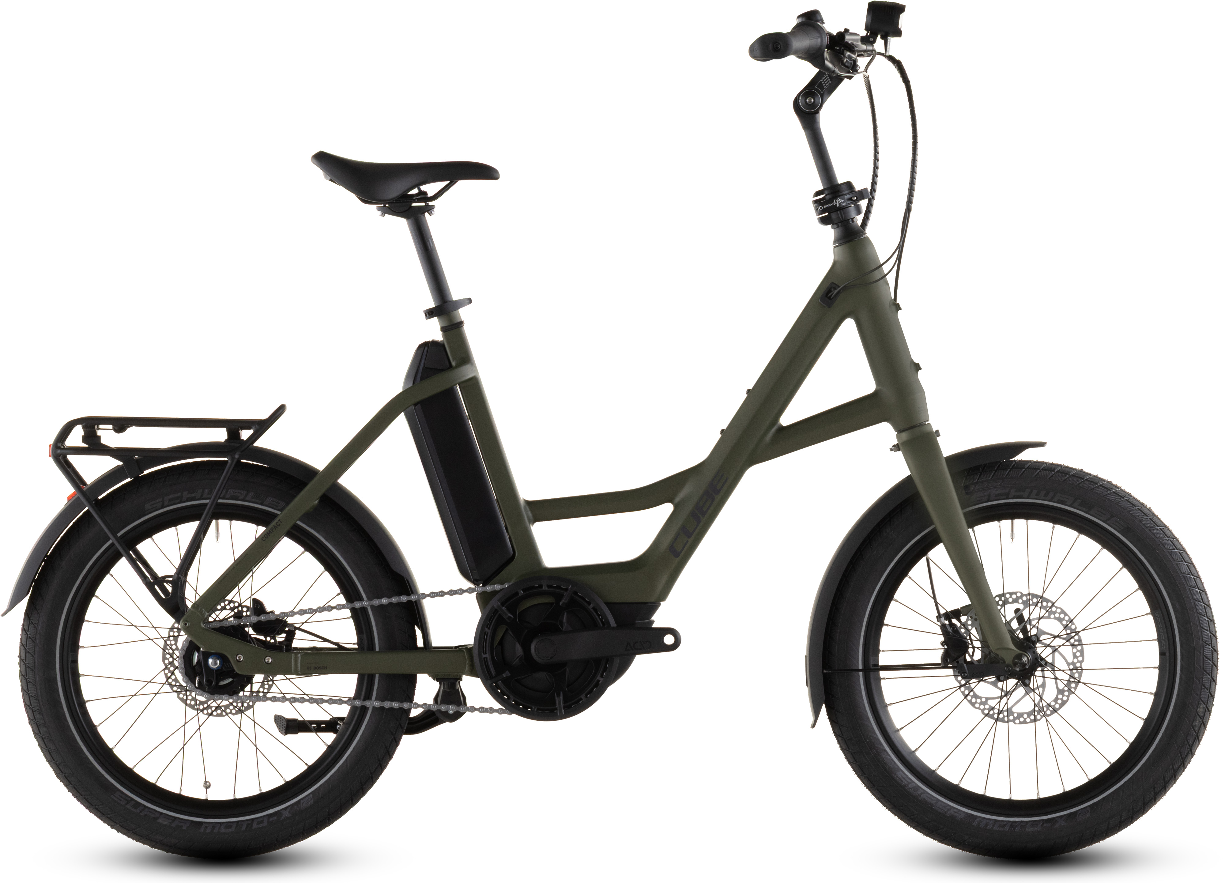 Ciclism - BICICLETA ELECTRICA CUBE COMPACT HYBRID COMFORT 545 REEDGREEN REFLEX 2026 One Size